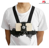 Suport Maclean MC-773, pentru piept, cu bretele sport, pentru smartphone, aparat foto, GoPro