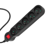 Maclean Energy power strip MCE184 Cablu prelungitor cu 5 prize cu întrerupător