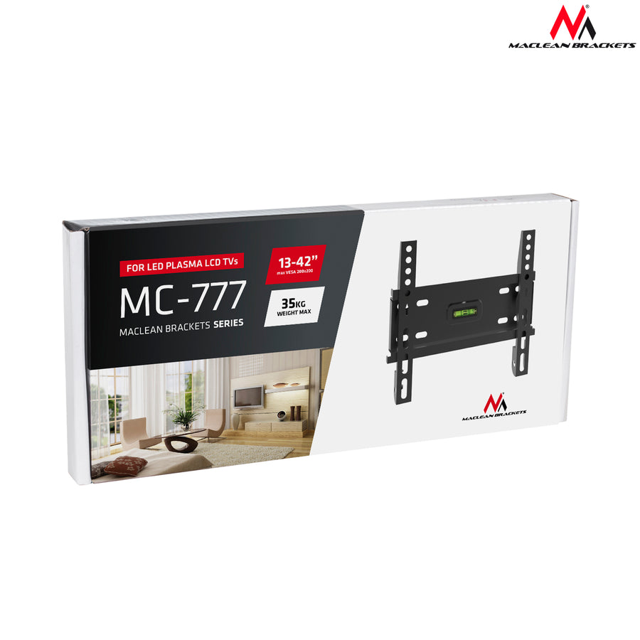 Maclean TV mount, max vesa 200x200, 13-50", până la 35kg, negru, MC-777