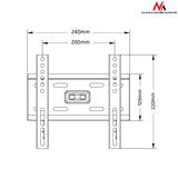 Maclean TV mount, max vesa 200x200, 13-50", până la 35kg, negru, MC-777