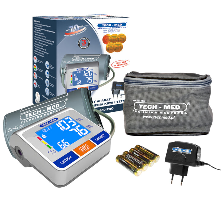 Tensiometru electronic Tech-Med , TMA-500PRO, cablu de alimentare inclus