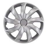 Capace de roți argintii de 15 inch Stig NRM 4x OPEL FORD CITROEN AUDI VW