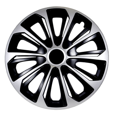 16" NRM STRONG STRONG Duocolor capace de butuci universale negru/argintiu 4 bucăți
