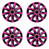 15" NRM DRIFT Extra roz/negru capace de butuci universale NRM DRIFT Extra 4 bucăți