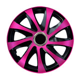 15" NRM DRIFT Extra roz/negru capace de butuci universale NRM DRIFT Extra 4 bucăți