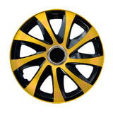 Capace de butuci universale 14" NRM DRIFT Extra auriu/negru 4 bucăți