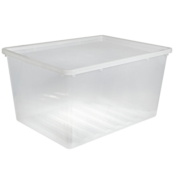 Plast Team 22880800 Container de stocare transparent transparent cu capac 130L