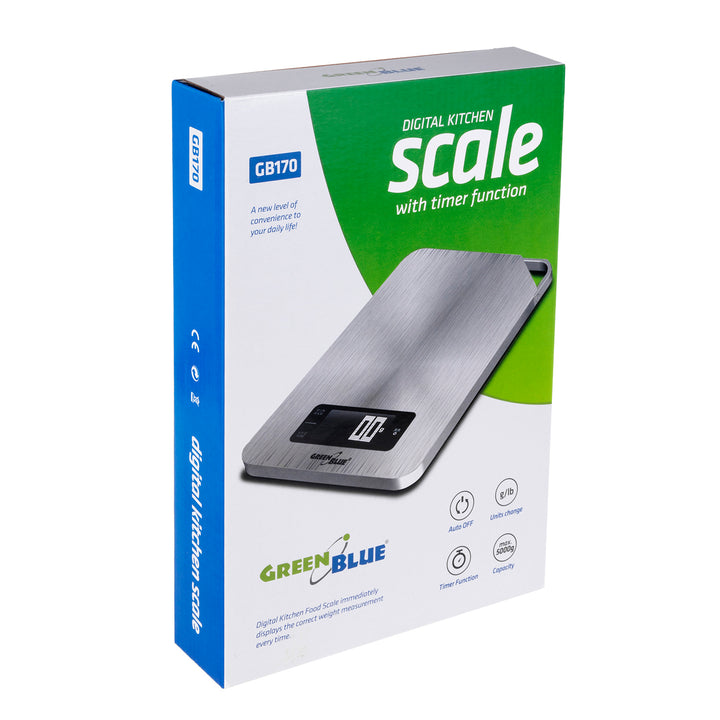 Cântar digital de bucătărie cu timer GreenGBlue GB170 min 1g max 5000g