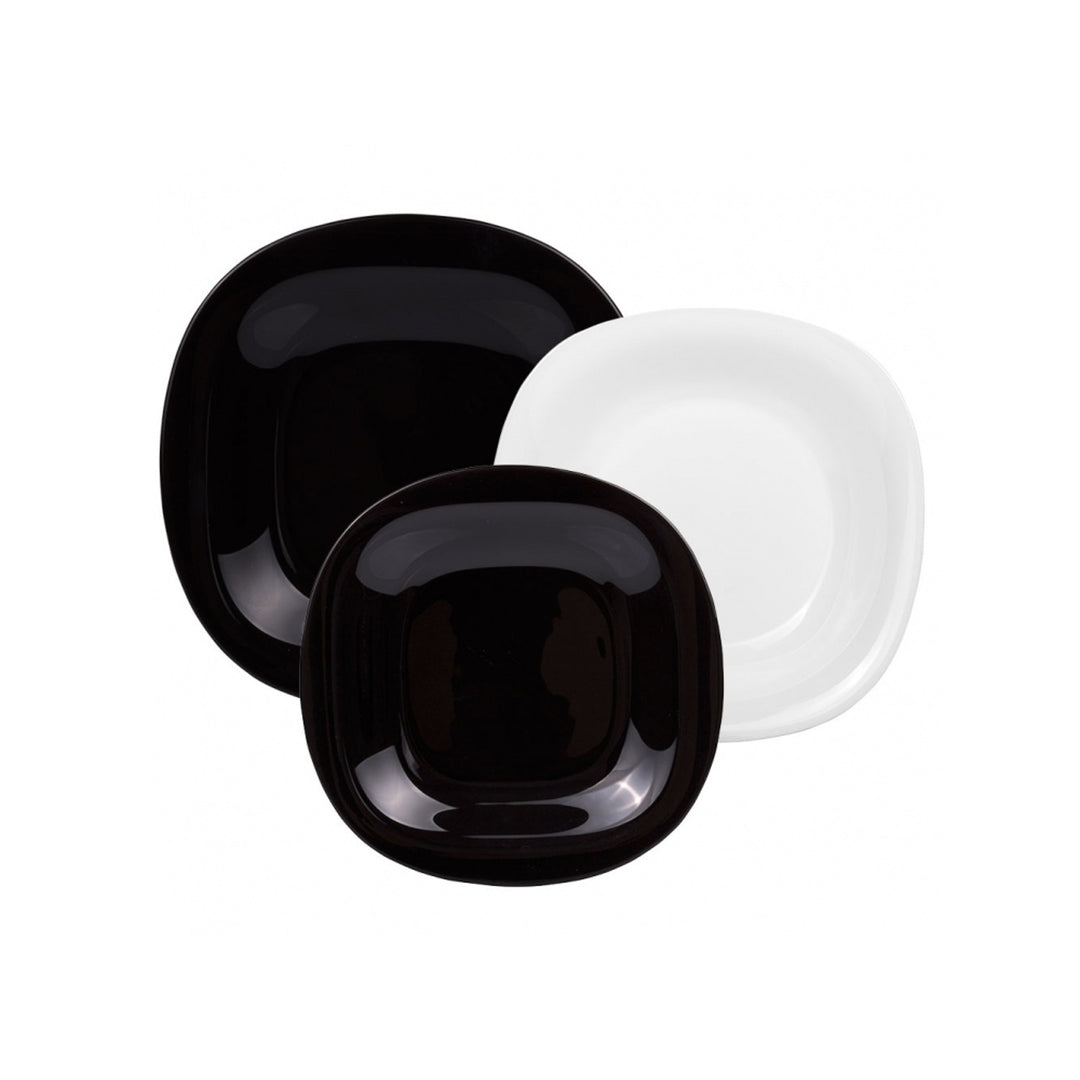 Set de masă Carine Neo White & Black 18 piese LUMINARC