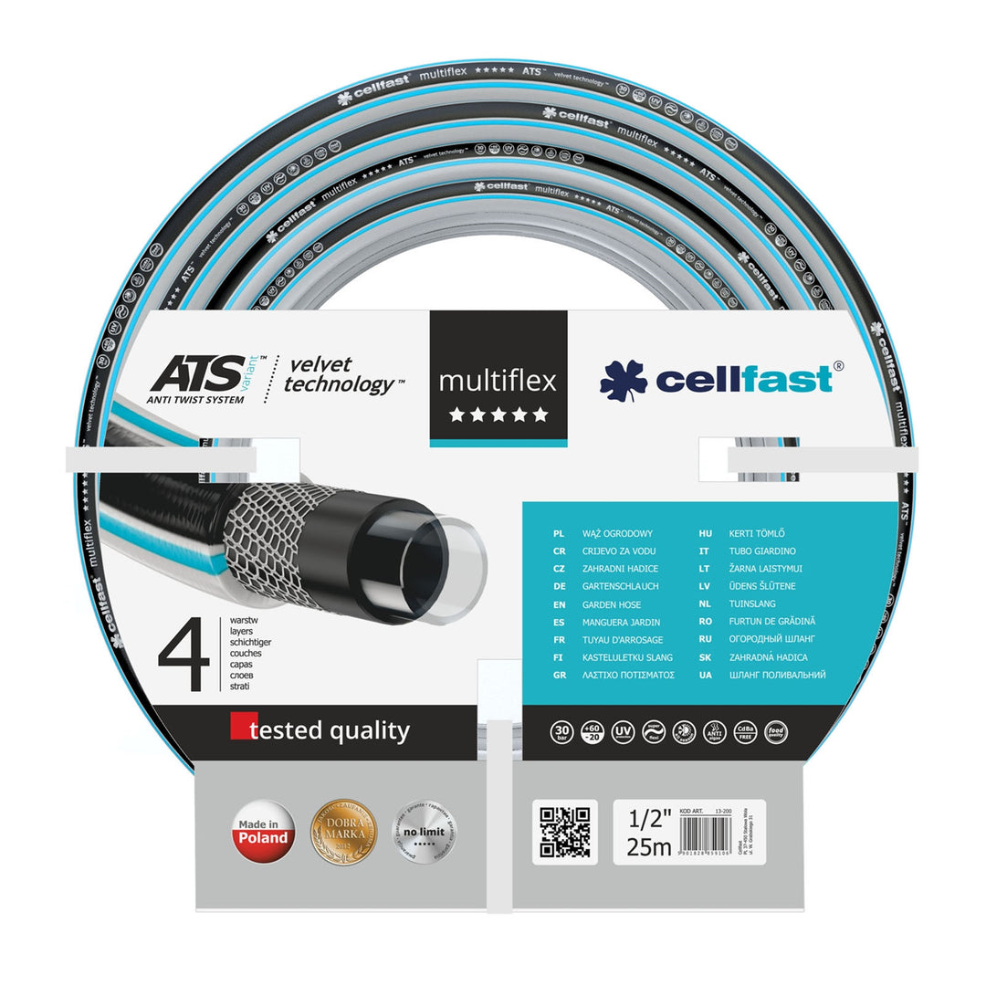 Furtun de grădină Cellfast 1/2 " Furtun Cellfast Multiflex ATSV Cellfast 1/2"25m