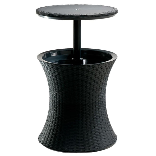 Frigider de masă pentru bar, răcitor de băuturi pentru grădină Keter Cool Bar Rattan Anthracite