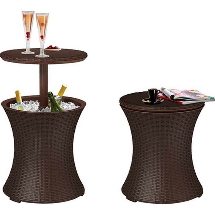 Mini  bar  gradina  Keter  Cool  Bar  Rattan  maro