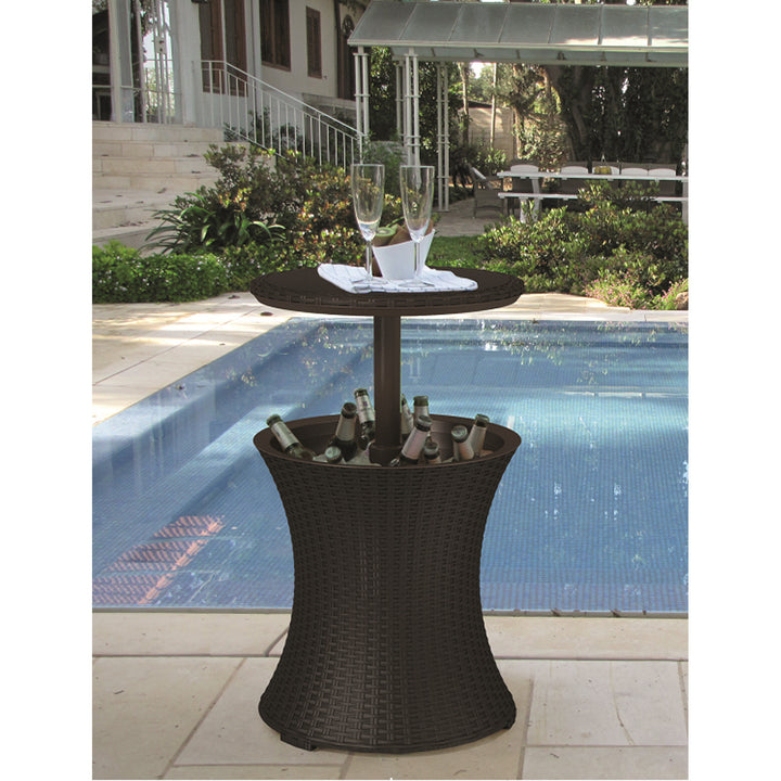 Mini  bar  gradina  Keter  Cool  Bar  Rattan  maro