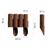 Gard de grădină Cellfast, aspect de lemn, rezistent la îngheț, lungime 2,3 m, culoare maro, 34-041
