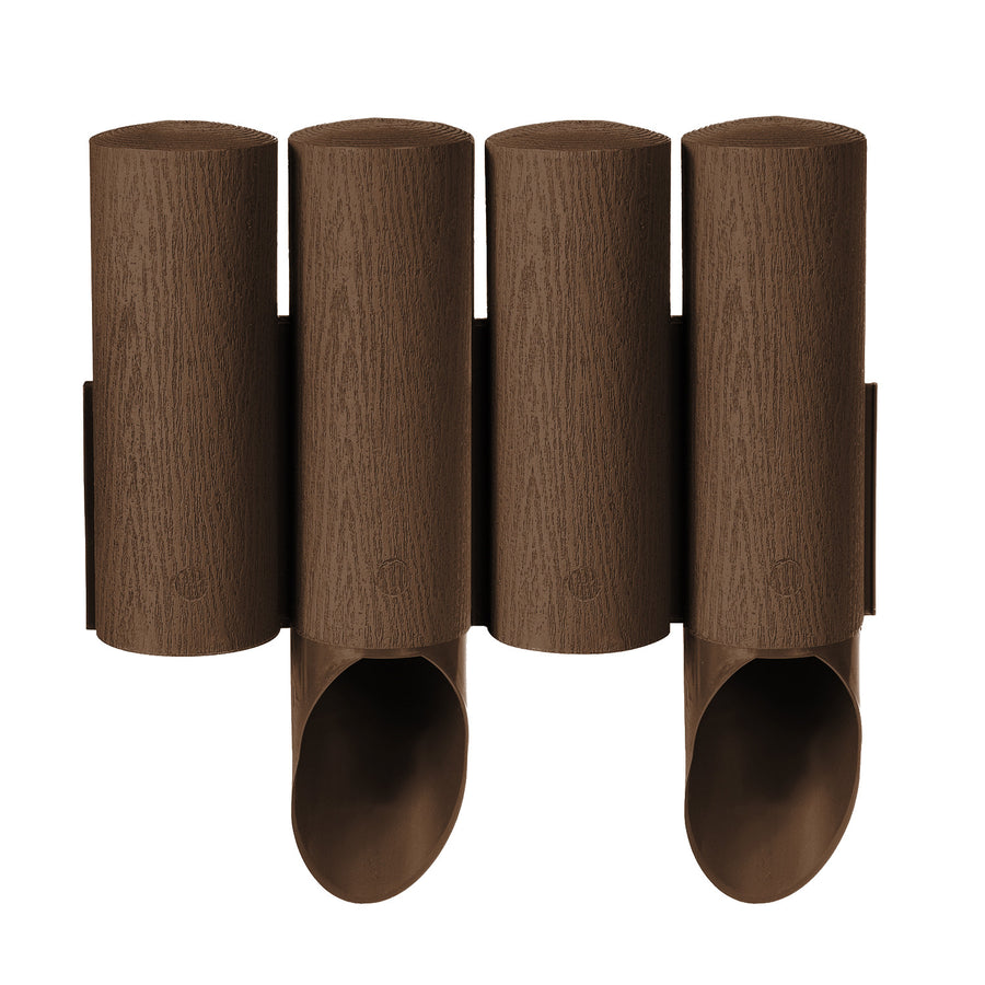 Gard de grădină Cellfast, aspect de lemn, rezistent la îngheț, lungime 2,3 m, culoare maro, 34-041