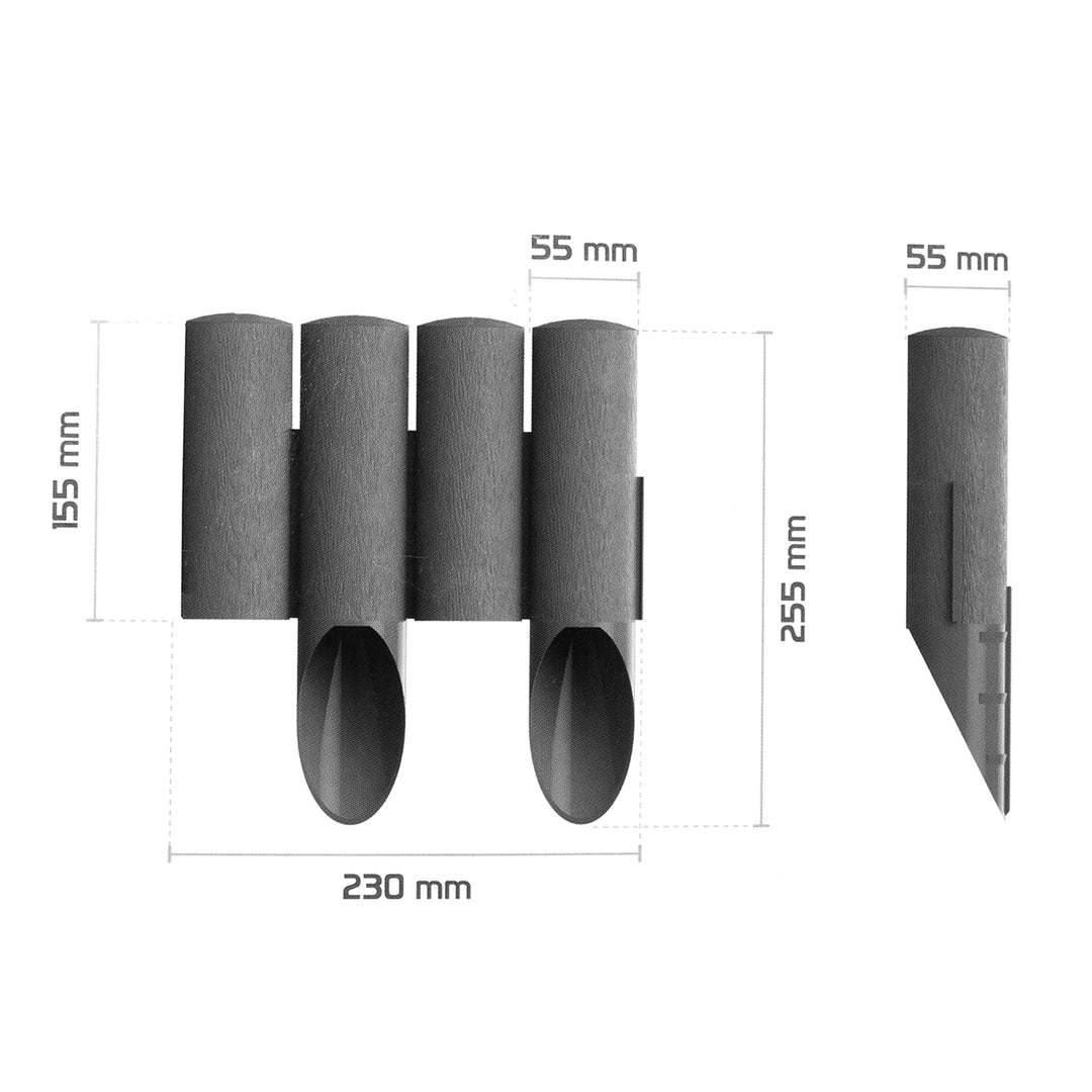 Bordură de grădină cu cadru din lemn 2,3 m plastic Cellfast Garden Lawn Edge Border Palisade