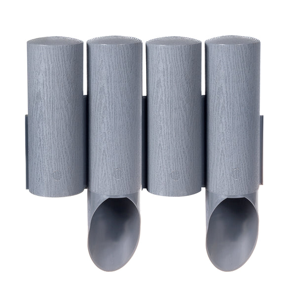 Gard de grădină Cellfast, aspect de lemn, rezistent la îngheț, lungime 2,3 m, culoare grafit, 34-044