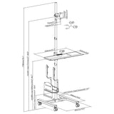 Maclean Brackets MC-793 - locul de muncă ideal pentru stand-up!