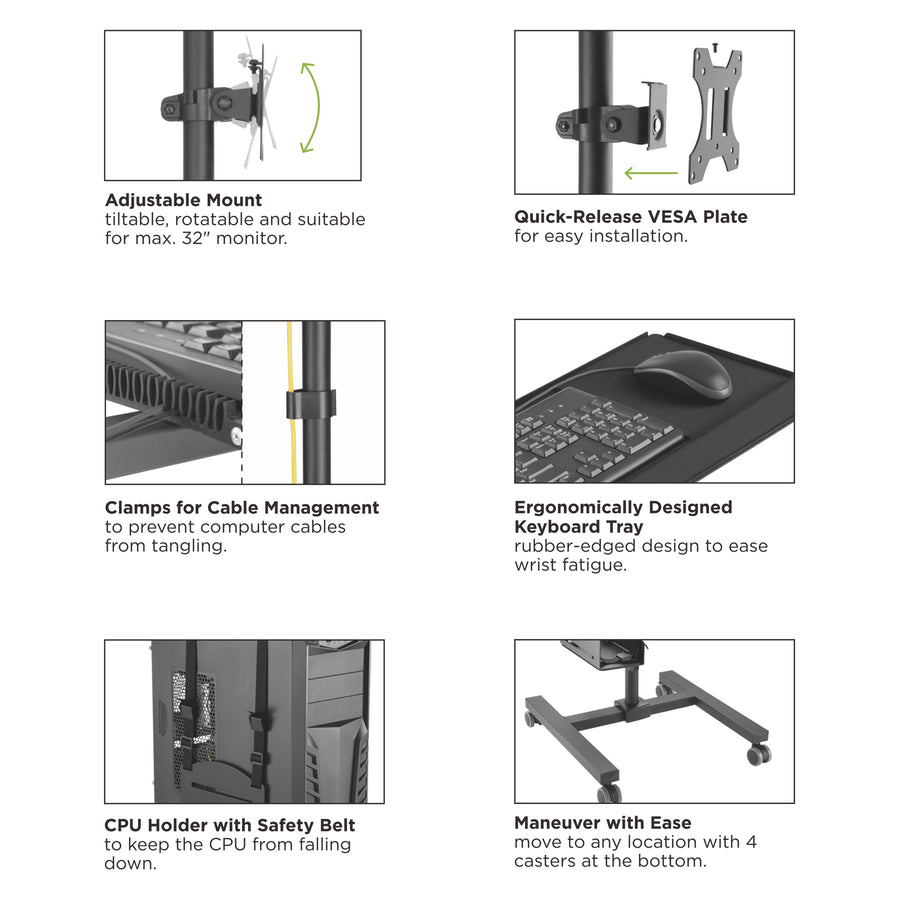 Maclean Brackets MC-793 - locul de muncă ideal pentru stand-up!