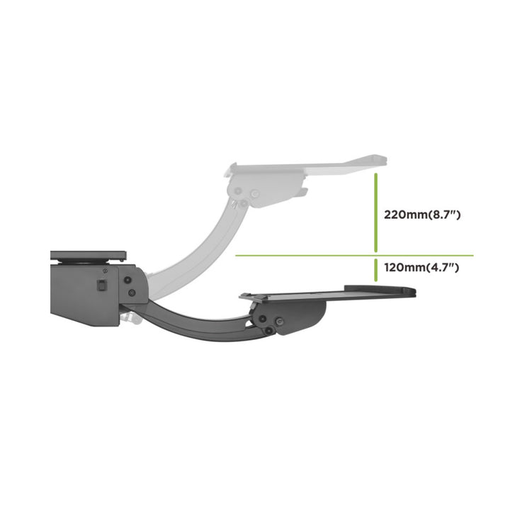 Maclean Brackets MC-795 - Suport de birou pentru tastatură și mouse Confort și utilizare într-un singur!