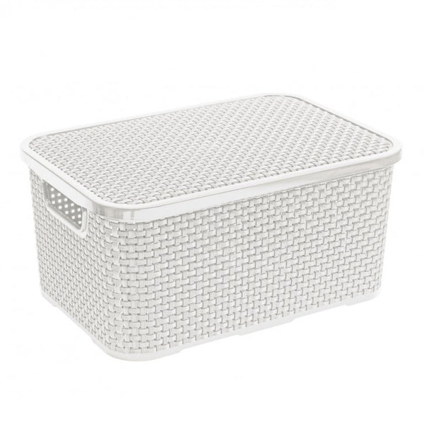 Container de depozitare cutie de cutie de coș de coșuri 10L Rattan Design