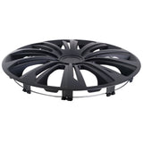 15" NRM STRONG negru mat capace de butuci universale 4 bucăți