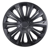 15" NRM STRONG negru mat capace de butuci universale 4 bucăți