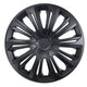 15" NRM STRONG negru mat capace de butuci universale 4 bucăți