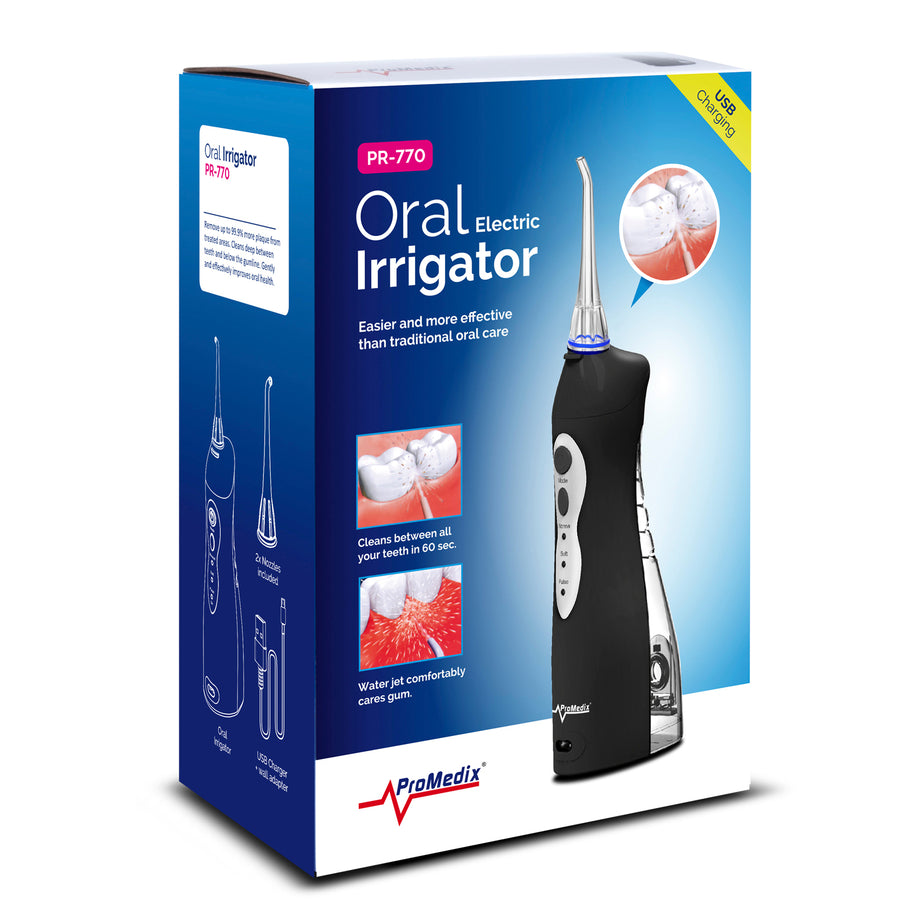 Irigator fără fir PR-770, 8.5 Bar, Promedix, negru, protectie IPX7
