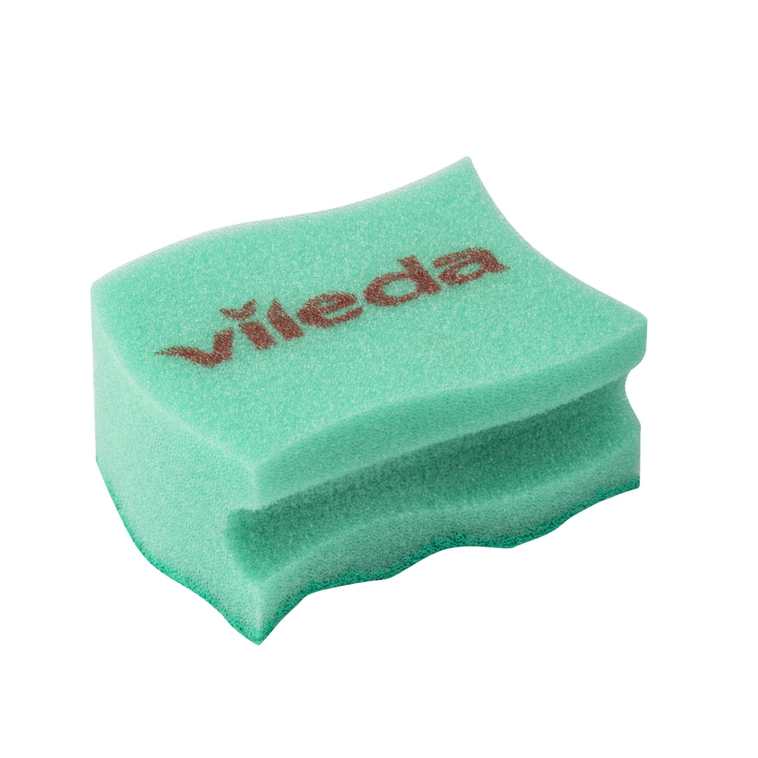 Vileda 116514 Glitzi Pur Active Sponge - Oale și tigăi de teflon, pachet de 2 bucăți