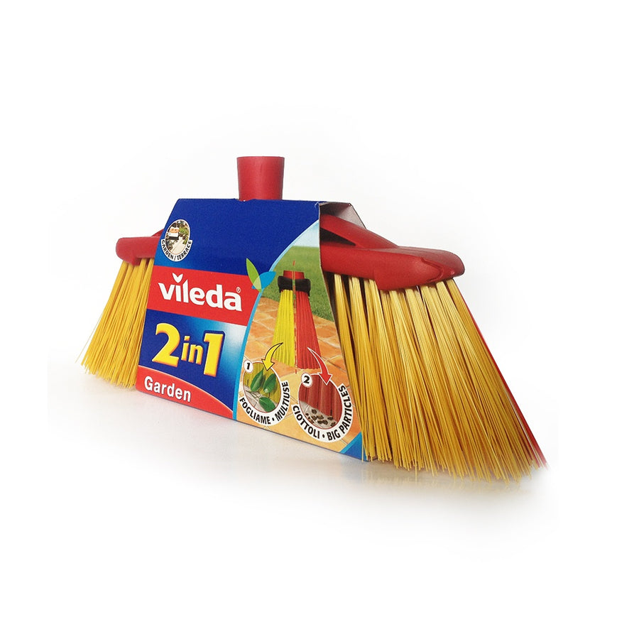 Vileda perie mătură pentru exterior cu bară Garden 2in1