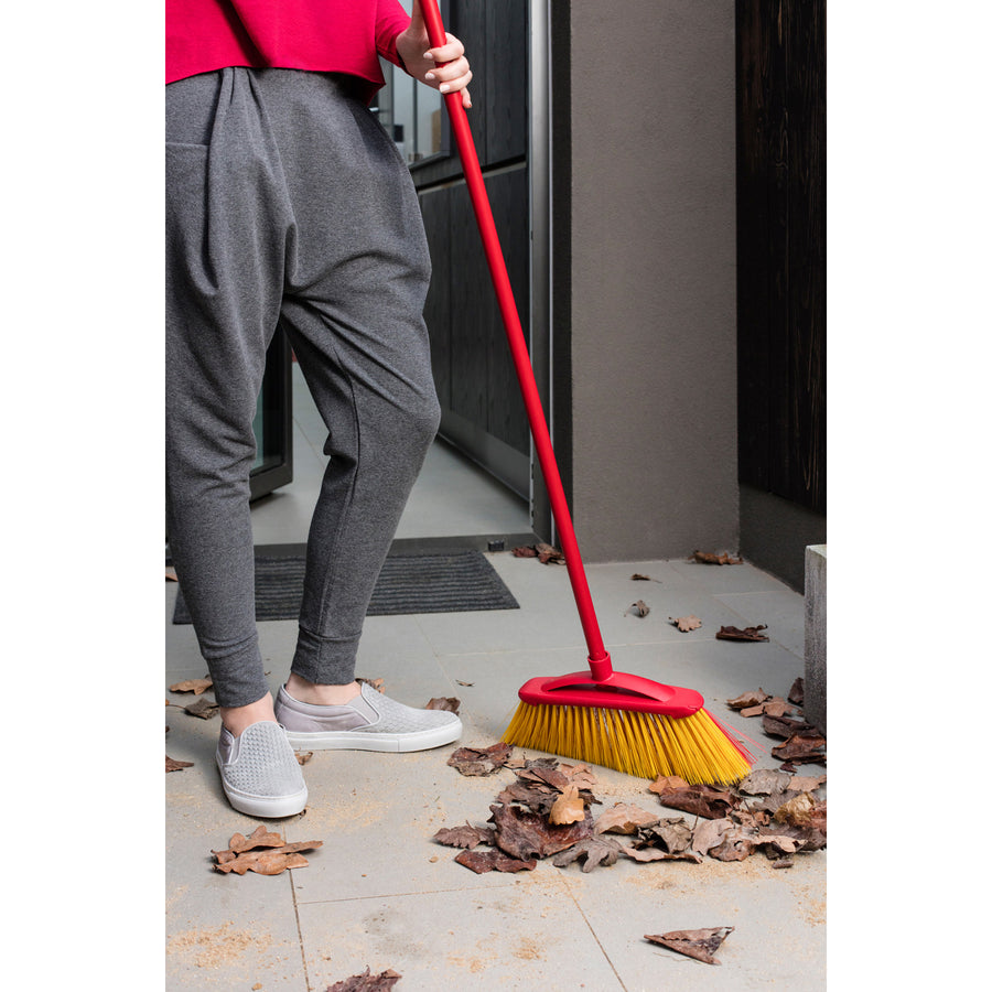 Vileda perie mătură pentru exterior cu bară Garden 2in1