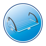 Linie de îmbrăcăminte pentru radiator Vileda Express din oțel și rășină