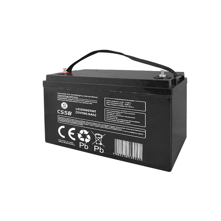 Acumulator cu gel LTC LX121000, 12V, 100Ah, 36 x 20 x 27 cm, negru