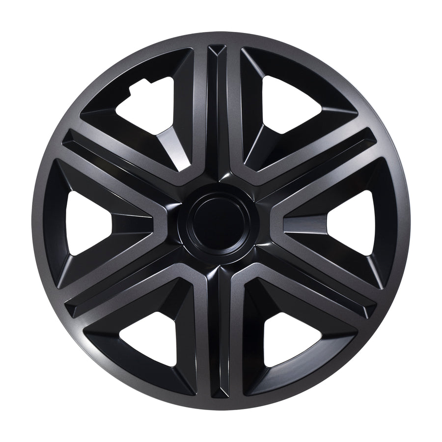 NRM ACTION 15" capace de butuc universale doublecolour grafit/negru 4 bucăți