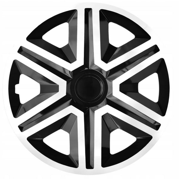 NRM ACTION 15" capace de butuci universale doublecolor alb/negru 4 piese