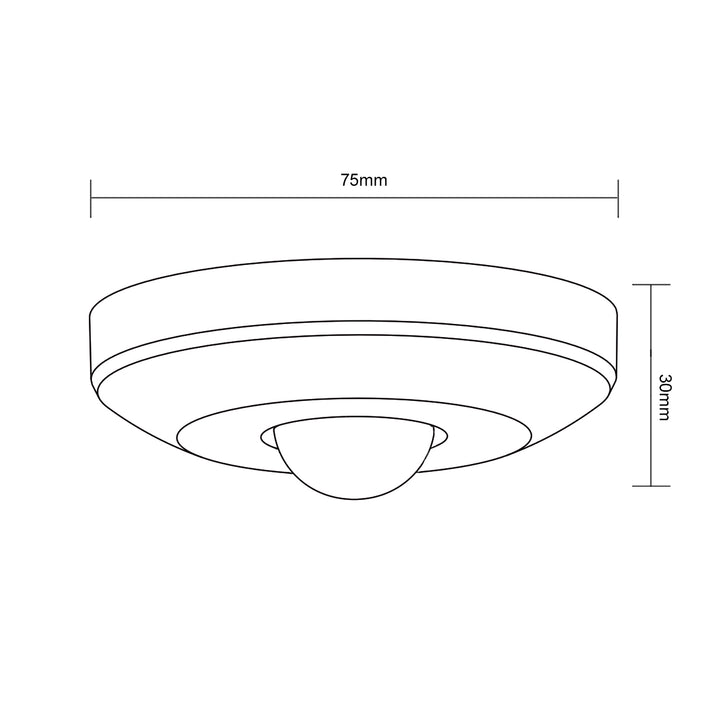 Senzor de plafon de mișcare Maclean Energy MCE231 PIR maxim 100W (LED)