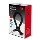 Antenă de interior 2 în 1 TV HDTV DVB-T2 DVB-T LTE 100dBµV Digital Terrestrial ...