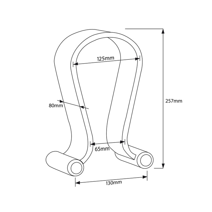 Stand casti Maclean MC-815O, culoare bej, 257 x 130 x 80 mm