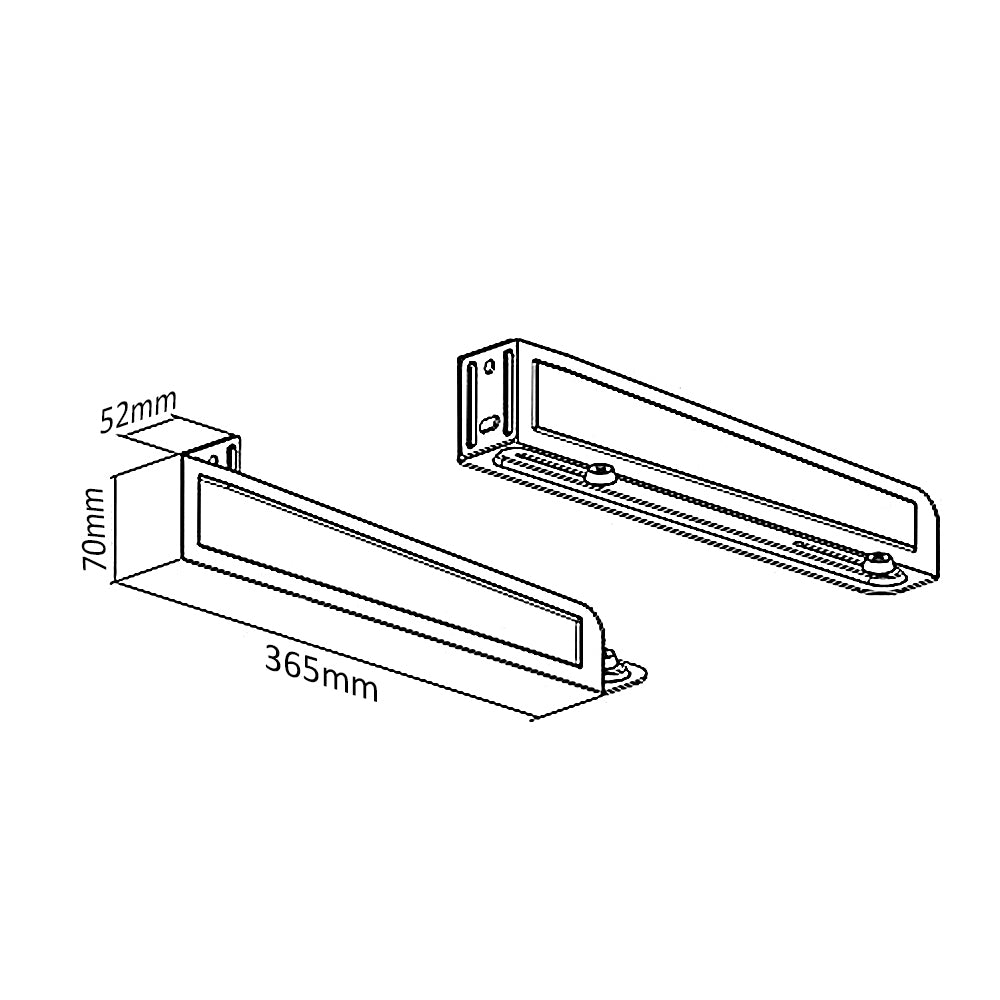 Suport universal de perete Maclean, MC-807, culoarea negru