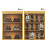 Set de suport organizator 4x pentru pantofi Dunya - culoare crem