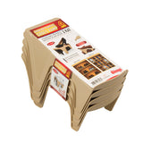 Set de suport organizator 4x pentru pantofi Dunya - culoare crem