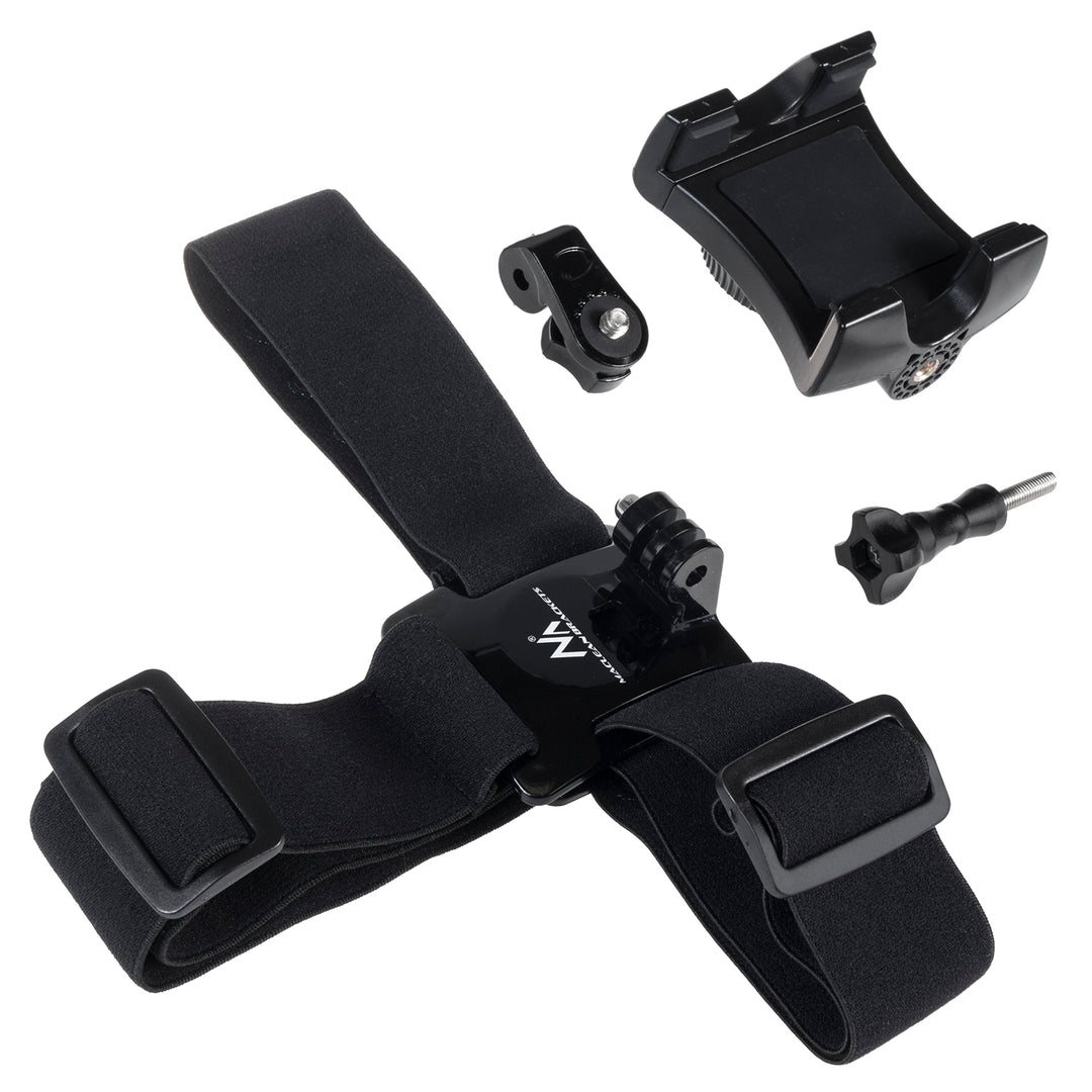 Suport Maclean MC-825, pentru cap, cu banda elastica, pentru smartphone, camere foto, GoPro