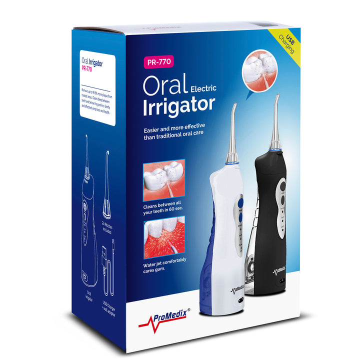 Irigator fără fir PR-770, 8.5 Bar, Promedix, alb, protectie IPX7