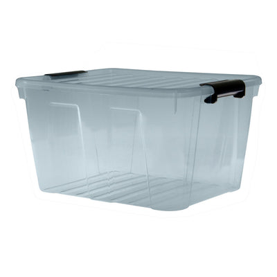 Plast Team 22320805 Cutie de depozitare cu capacul capacului Capacul capacului Gri transparent XXS - XXL 1.6L - 40L