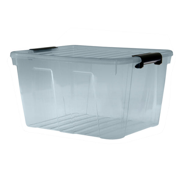 Plast Team 22320805 Cutie de depozitare cu capacul capacului Capacul capacului Gri transparent XXS - XXL 1.6L - 40L