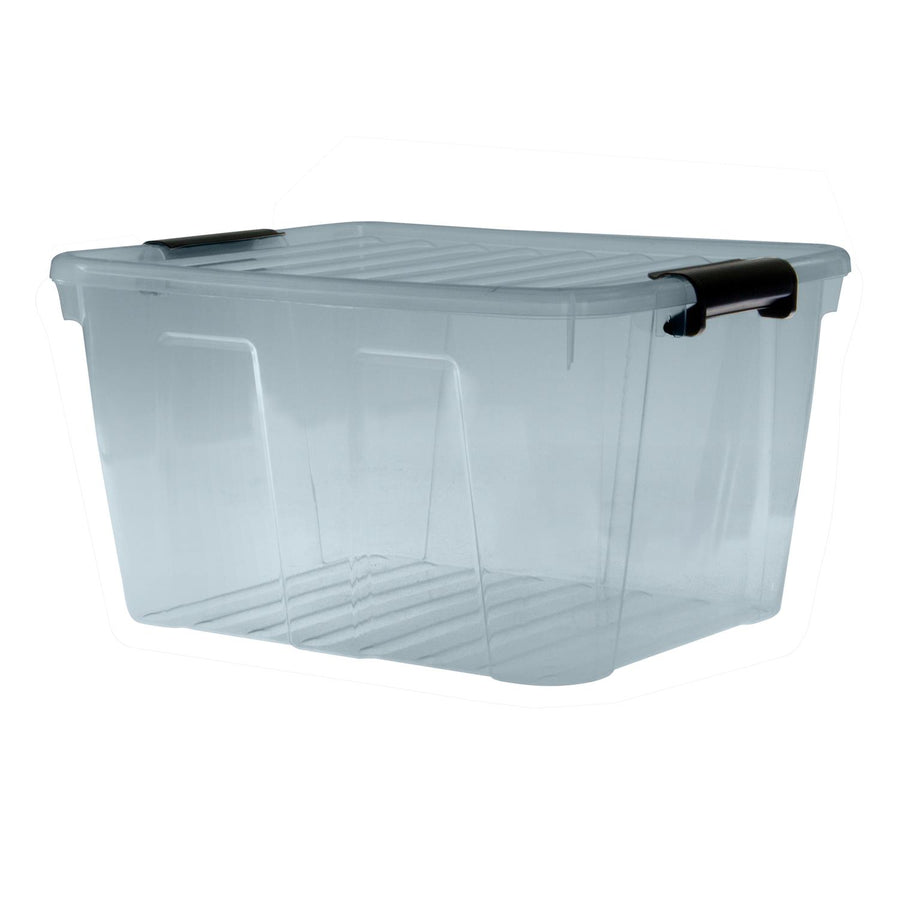 Plast Team 22320805 Cutie de depozitare cu capacul capacului Capacul capacului Gri transparent XXS - XXL 1.6L - 40L
