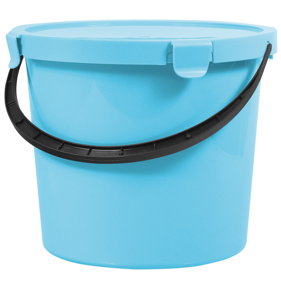 Găleată Plast Team Berry 10L cu capac albastru deschis