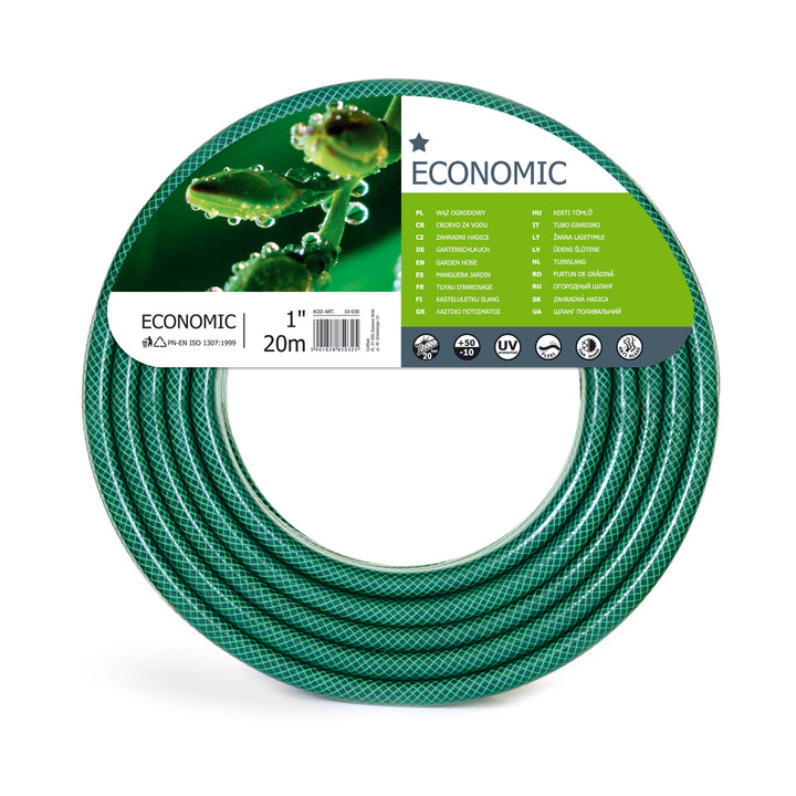 Furtun de grădină Cellfast economical, 1", 20 m, 3 straturi