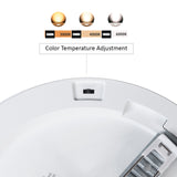 Panou de plafon cu LED-uri 7in1 montat încastrat, ultra subțire 30W 3 culori (WW, NW, CW) Led4U LD142 cu microunde cu sursă de alimentare încorporată